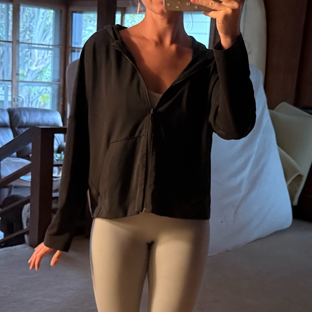 Lululemon Athletica Black Zip-Up Jacket